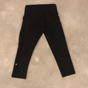 Lululemon Black fast & free crop